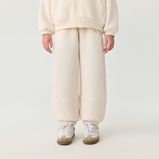 马克珍妮女童加绒加厚休闲校园卫裤2025年秋冬新款551553 商品图1