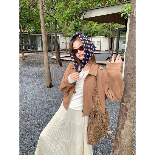 【269元任选2件】现货！成本巨贵，拍下包赚！复古短款麂皮绒外套 商品图4