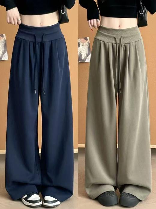 【YW】无忧购韩系休闲小个子运动百搭宽腰提臀裤12589（截单后3-5天发货) 商品图0