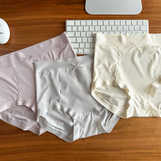 曼芬尼轻塑镂空提花内裤三条装061002 商品图1