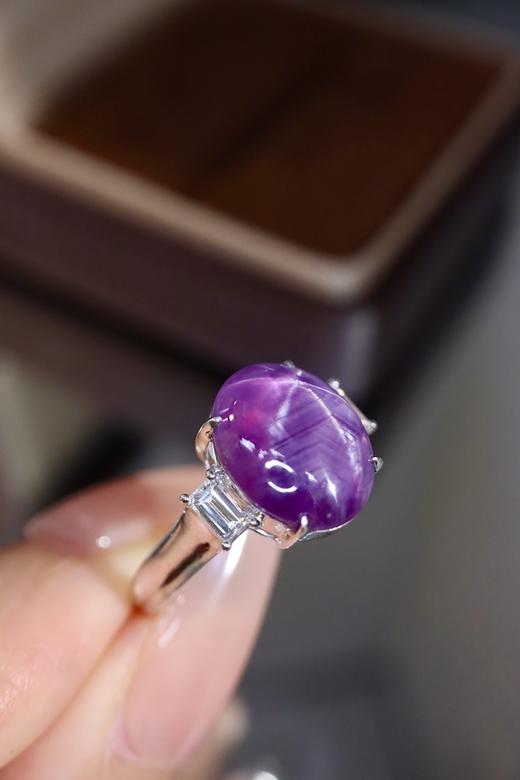 7ct星光紫蓝宝戒指 商品图2