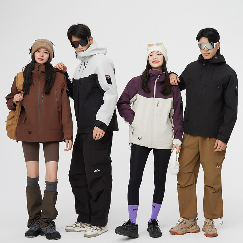 SWISS MILITARY瑞士军工/冲锋衣男女同款春秋高级感 防风防水户外情侣款冲锋衣 三合一  1888