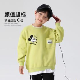 贝田2025新款男童假两件卫衣春秋款儿童秋季男孩酷帅休闲大童上衣