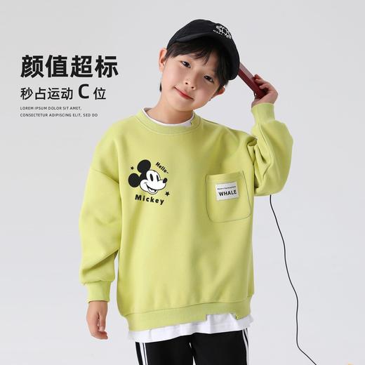 贝田2025新款男童假两件卫衣春秋款儿童秋季男孩酷帅休闲大童上衣 商品图0