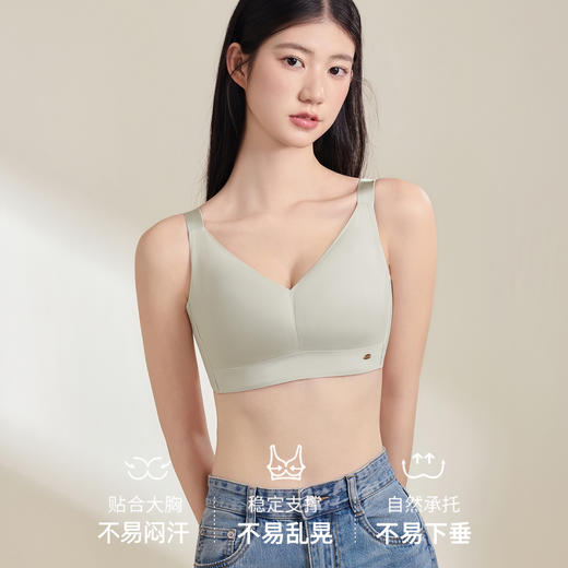 【 商场同款】熳洁儿  抹胸式内衣剪切杯大胸显小内衣CDE杯收副乳23201522 商品图3