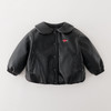 马克珍妮女童甜酷花苞夹棉皮衣外套2025年秋冬新款551839 商品缩略图1
