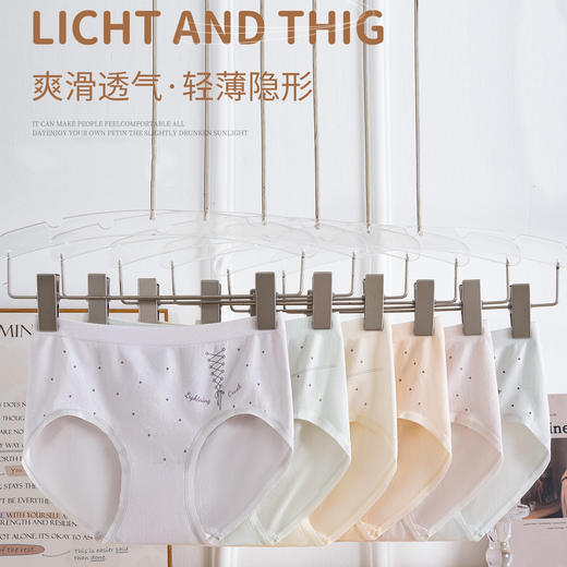 【三条装】女士慵懒小波点内裤抗菌蚕丝底裆90-120斤【CSL25267】 商品图0