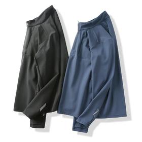 男士亲肤小高领半拉链内搭长袖针织春季新款 铁人三项 轻薄速干！春季热卖！