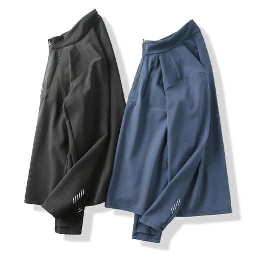 男士亲肤小高领半拉链内搭长袖针织春季新款 铁人三项 轻薄速干！春季热卖！ 商品图0