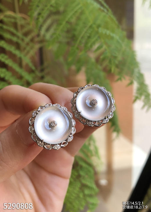 5290808，平安扣耳钉。具体价格微信咨询 商品图3