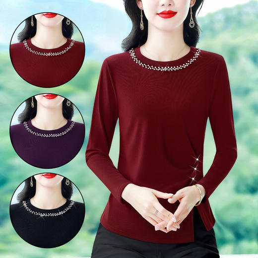 KQL 765G392T恤妈妈圆领上衣 商品图0