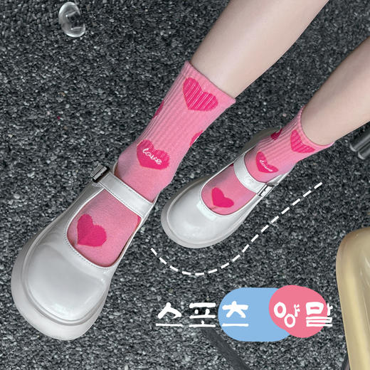 5双29.9！秋款字母潮袜儿童袜子中筒袜中大童运动学生棉袜女童男童21-42码 商品图2