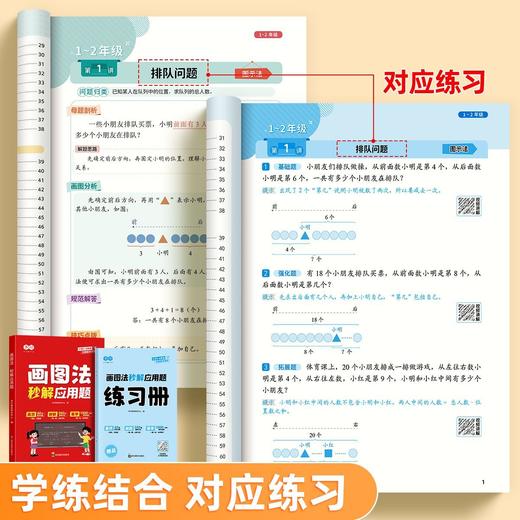 （会员）巧用画图法【秒解应用题+计算+几何】（送练习册 ）小学1-6年级数学画图法秒解计算题几何思维拓展 商品图8