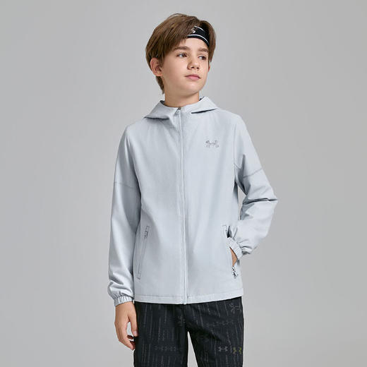 【正品直发】UnderArmour安德玛儿童25新款动感吸湿速干梭织外套253122205 商品图2