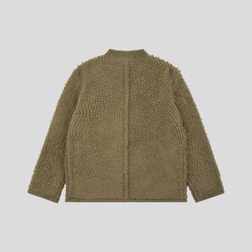 GOODBAI 916 菱形毛织贴布圆领珍珠双扣oversize开衫 商品图2