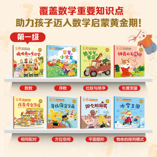 三耳兔儿童数学分级读物第1级+第2级 商品图1