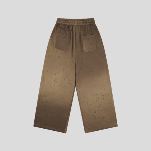 GOODBAI 916 泼墨渐变收腰抽绳打褶阔腿卫裤 商品图4