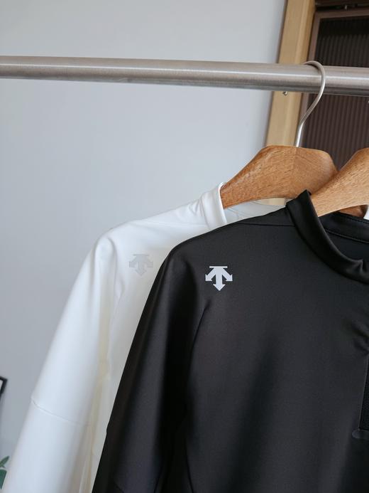 点此购买 迪桑特训练运动女士RunningF360半拉链长袖衫 bk 329142 商品图10