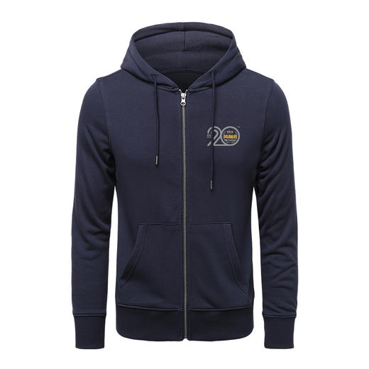 二十周年阿拉善英雄会纪念款带帽拉链卫衣A款300克毛圈100%棉队服 NMT-2237 商品图4