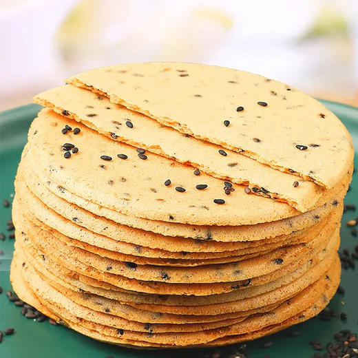 低GI铁棍山药黑芝麻饼 低升糖无糖精饼干 孕妇零食无添加蔗糖 商品图1