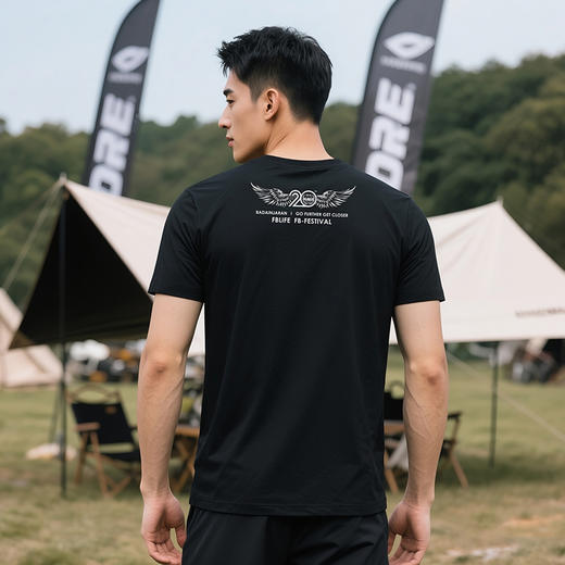 e族二十周年阿拉善英雄会纪念短袖T恤衫B款巴丹吉林男女团队半袖t NMT2230 商品图1