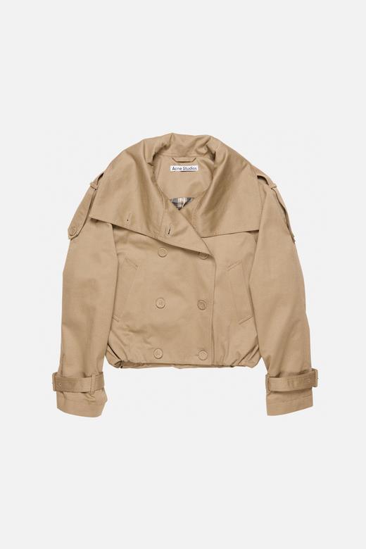 Acne studi*s 25Fw早秋新款 老钱复古风短款夹克风衣外套 商品图3