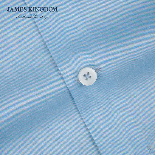 【棉莱赛尔天丝短袖衬衫】占姆士男士短袖衬衫纯色商务亲肤短衬 商品图4