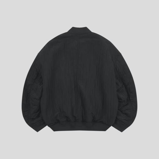 GOODBAI 916 褶皱肌理棒球领收口拉链oversize外套 商品图4