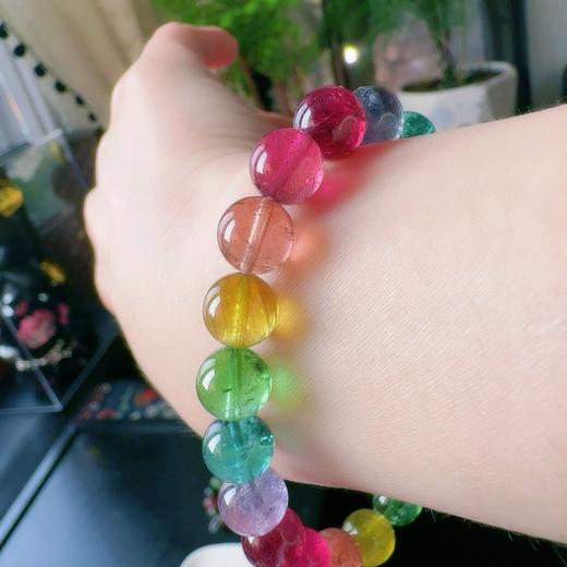9mm单圈彩虹碧玺手串 商品图7