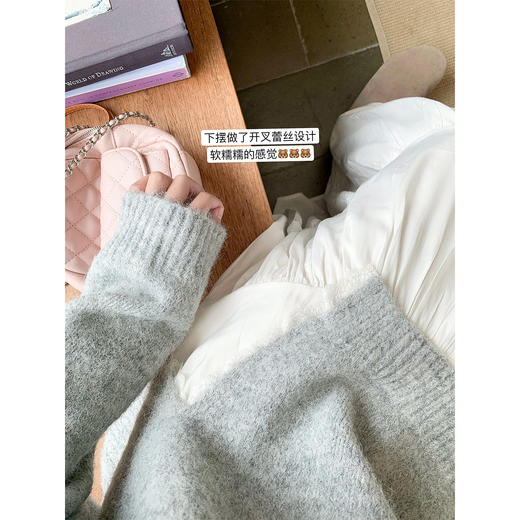 <曾小咸推荐>2.15现货秒杀 ！微信超特价！假两件拼接蕾丝针织衫 日常189.99 立减100 秒杀89.99！！ 商品图2