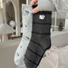 4双装！2025秋款女袜 可爱kitty猫刺绣 格雷灰色系中筒袜 61%精梳棉 袜头无骨不硌脚 商品缩略图0
