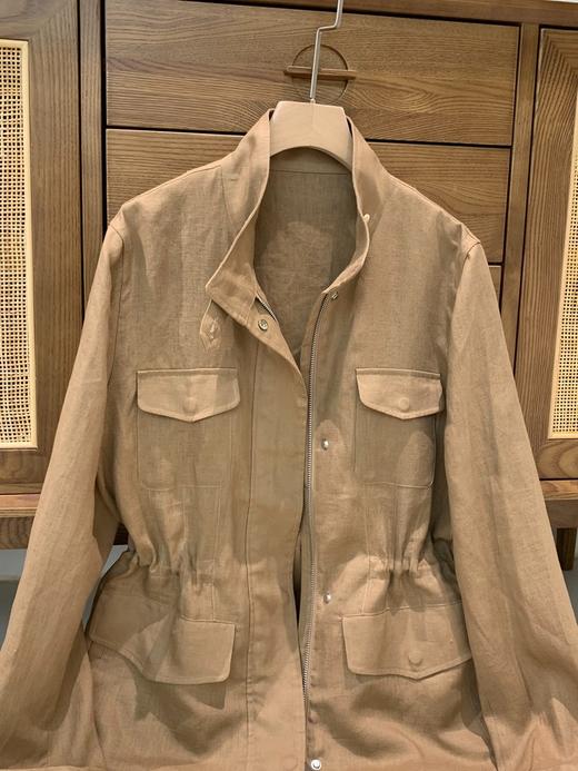 【高品质私服】【LP老钱风亚麻立领外套】微A字动态廓形，自带天然柔光肌理感！紫外线UPF50阻隔率N1542-CC【无标出货 介意慎拍】 商品图11