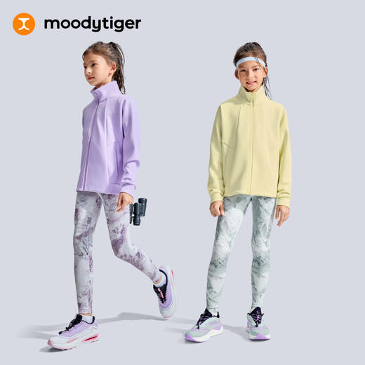 moodytiger外穿长裤瑜伽裤女紧身裤运动风弹力休闲裤53211409【天赋】 商品图4