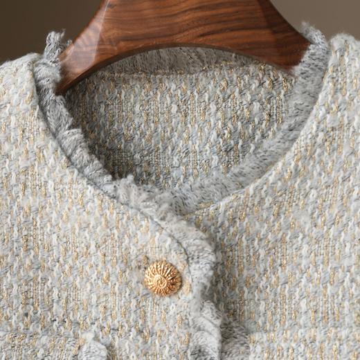 【断码处理】法式30羊毛小香风外套时尚名媛风短款上衣 商品图3