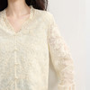 【09/03新品】熙世界法式花边V领蕾丝衫女2025秋季新款气质刺绣喇叭袖衬衫上衣 商品缩略图4