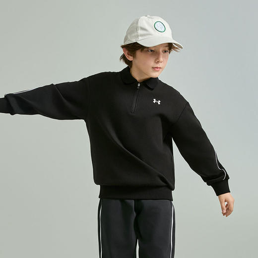 【12月-特惠福利】UnderArmour安德玛儿童25新款设计师款翻领套头卫衣253303526 商品图7