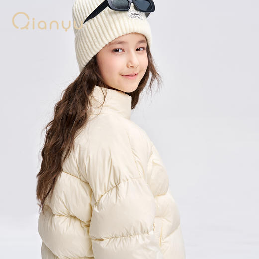 笛莎千与2025冬季新款男女童面包服立领短款羽绒服 商品图2