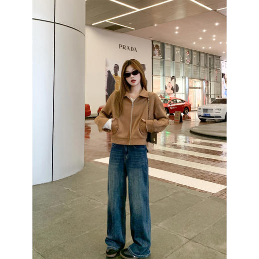 【269元任选2件】现货！成本巨贵，拍下包赚！复古短款麂皮绒外套 商品图2