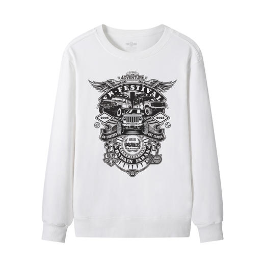 男士秋冬新款全棉圆领套头卫衣20周年英雄会团队服阿拉善队服B款 NMT-2236 商品图4