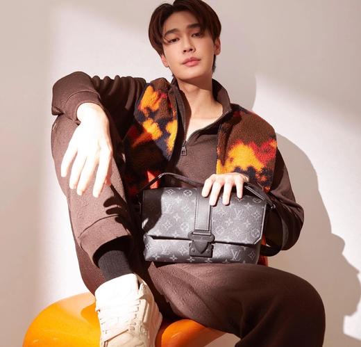 BT227-驴家可调节肩带搭扣开合 帆布拼皮革 斜挎单肩包（BT*MM）7.24直播款 商品图3