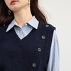 【09/03新品】熙世界MIU系学院针织马甲女士设计感秋季新款叠穿V领毛衣背心上衣 商品缩略图4