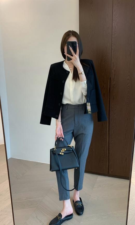 早秋之禾精良版休闲通勤含些羊毛西装外套 商品图11