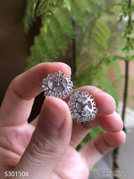 5301508，蛋面耳钉。具体价格微信咨询 商品图5