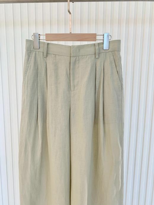【高品质私服】【MC亚麻高腰及地直筒阔腿裤】以亚麻定下舒适基调 感受夏日清风与自由G1518-CC【无标出货 介意慎拍】 商品图8