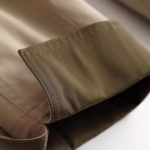 丁摩 爆款小众设计感修身OL名媛风衣显瘦春秋季外套女中长款5ZF-8115 商品图4