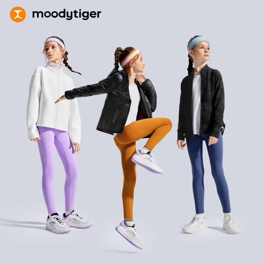 moodytiger女童小云朵Essential紧身裤舒适长裤运动53211401【DR】 商品图4