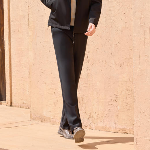 半身缘男裤 秋季亲肤柔软舒适自然休闲裤253101M10330033 商品图2