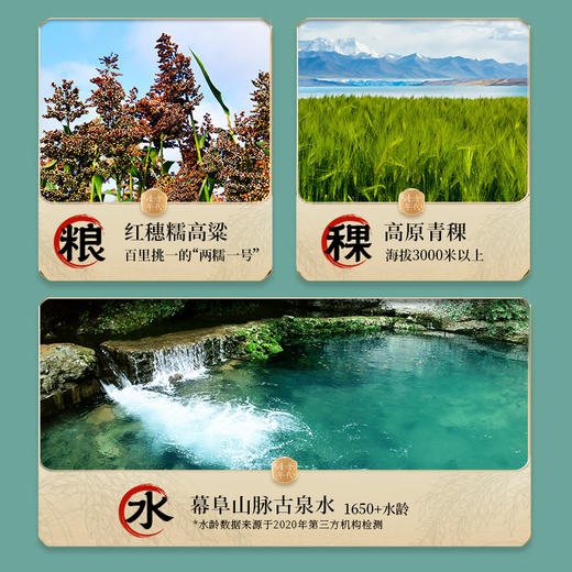 【新品】500ml42度清香年代光瓶酒 商品图3