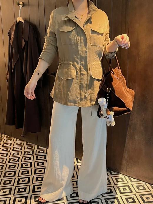 【高品质私服】【LP老钱风亚麻立领外套】微A字动态廓形，自带天然柔光肌理感！紫外线UPF50阻隔率N1542-CC【无标出货 介意慎拍】 商品图7