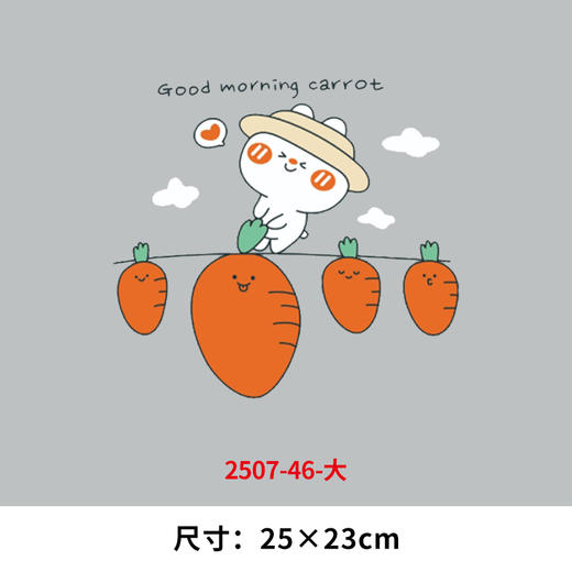 卡通动物小兔子系列烫画印花贴新款衣服DIY装饰熨斗烫画 商品图9